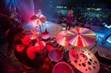 Banda de rock actuando en el Montgorock Xàbia Festival