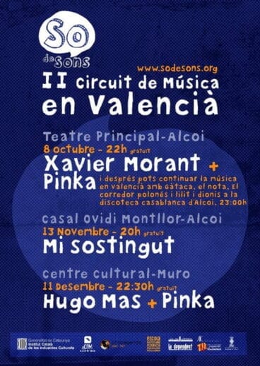 Cartel del Circuit de Música en Valencià
