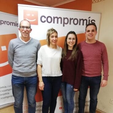 Miembros de la ejecutiva de Compromis Xàbia