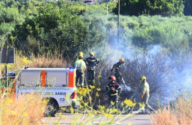 Imagen: Actuación de Protección Civil en Xàbia