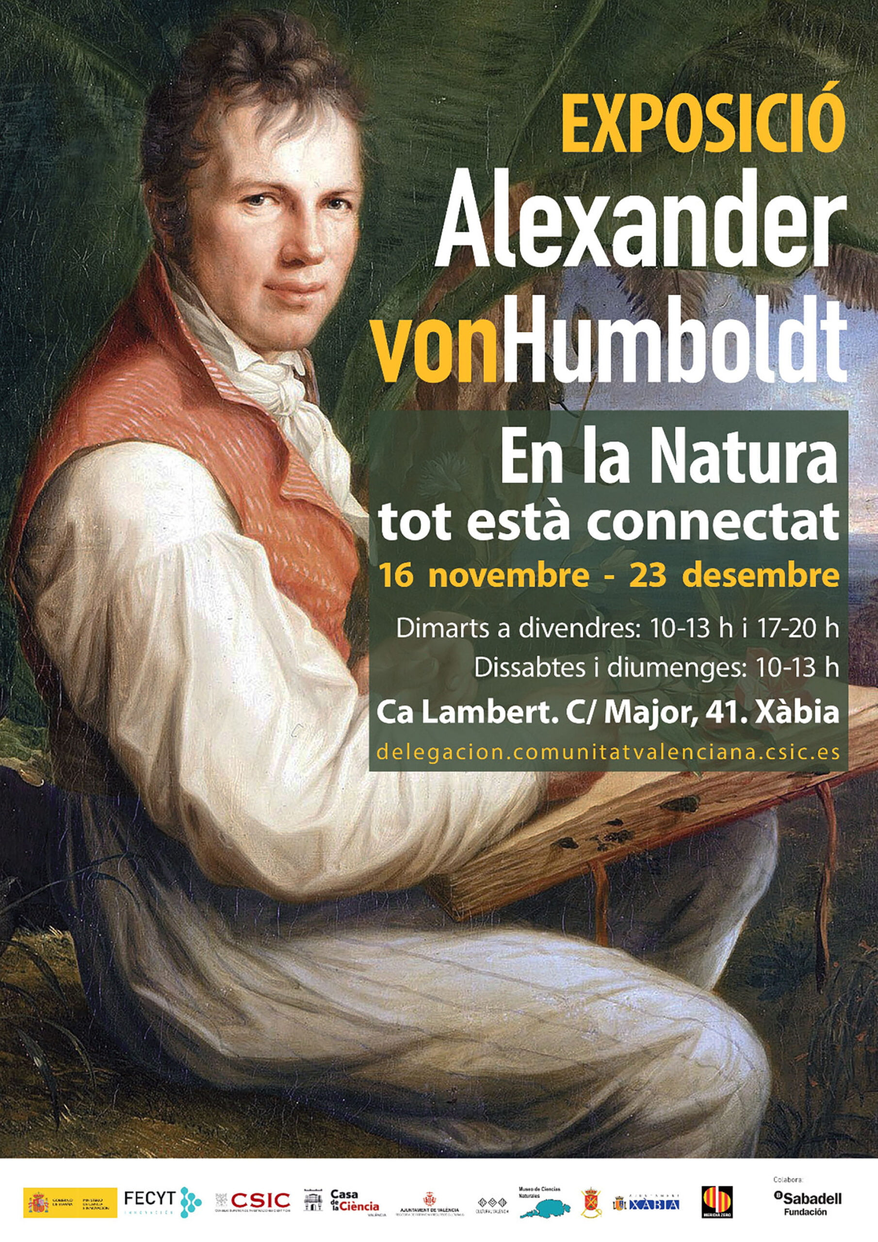 Cartel de la exposición sobre Alexander von Humboldt