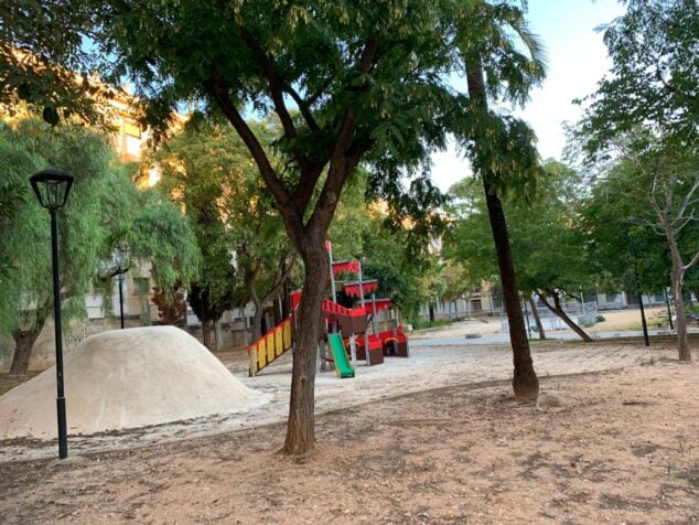 Imagen: Estado en el que se encuentra el Parque Reina Sofía del barrio de Thiviers