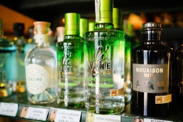 Große Auswahl an Gins bei Bodega Aguilar