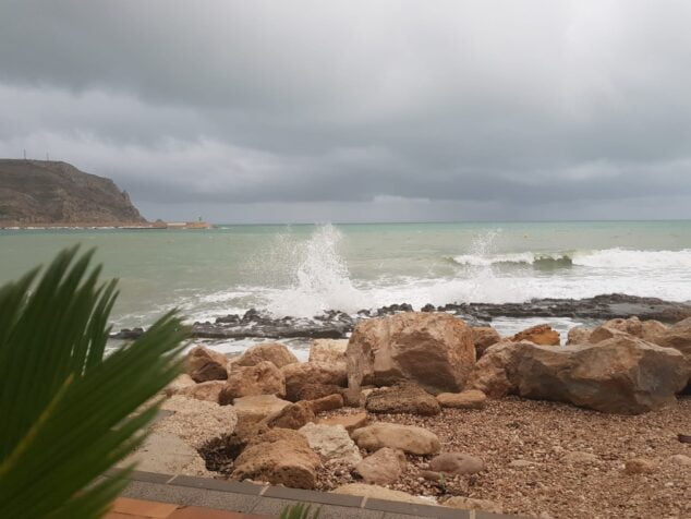 Imagen: Mal tiempo y lluvia en Xàbia