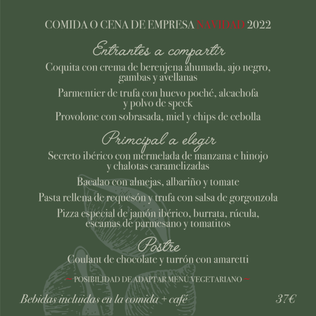 Imagen: Menú de Navidad 2022 de Restaurante Da Giulia