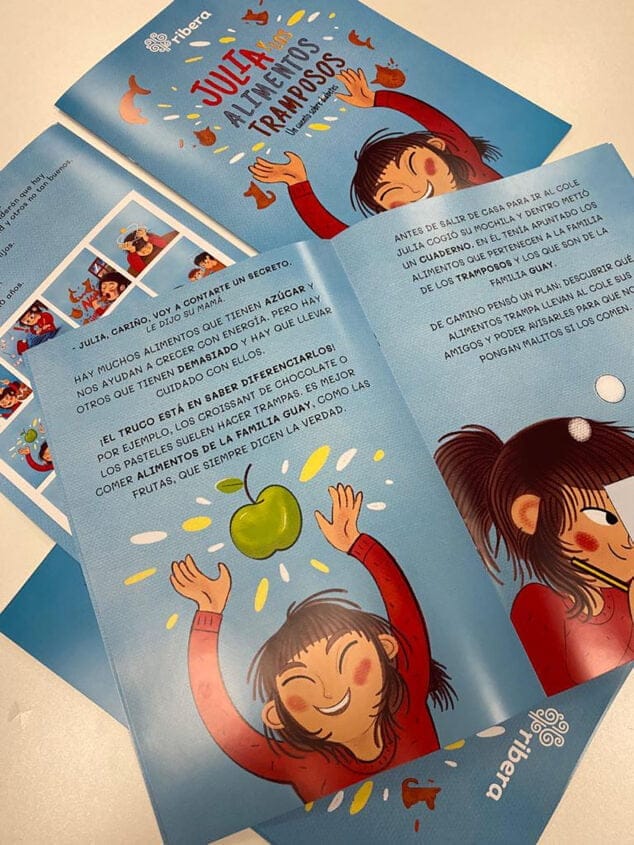 Imagen: Muestra del cuento ilustrado sobre la diabetes