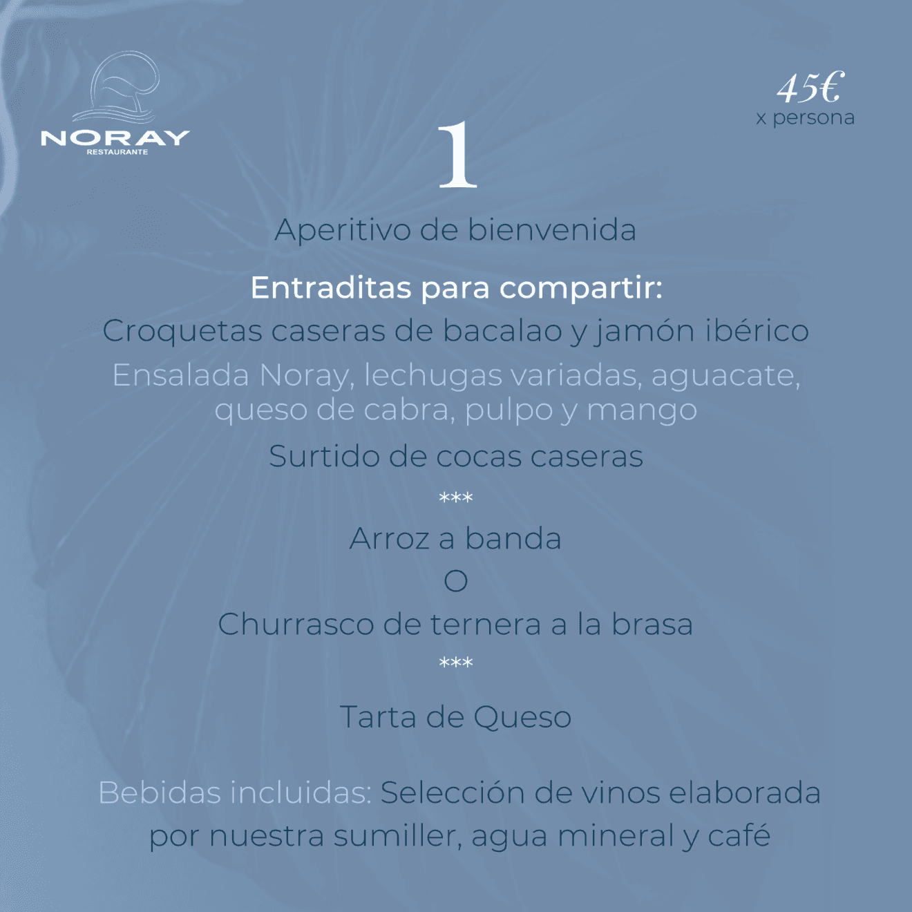 Opción 1 de Menú empresa 2022 de Restaurante Noray