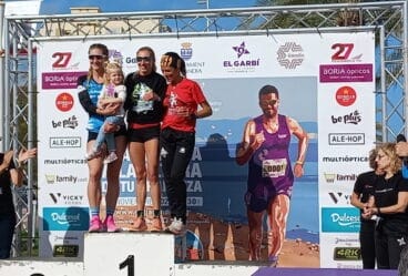 Podio de la Mitja Marató de Gandia