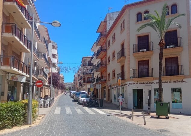 Imagen: Avenida Principe de Asturias de Xàbia