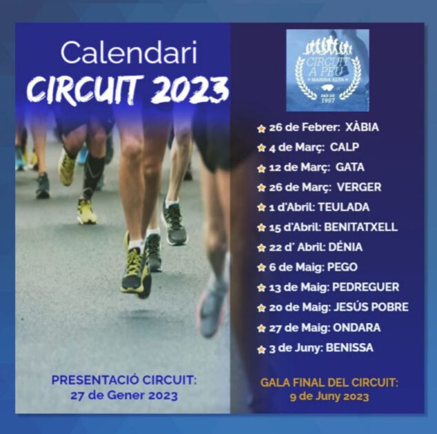 Imagen: Calendario de carreras del Circuit La Marina 2023