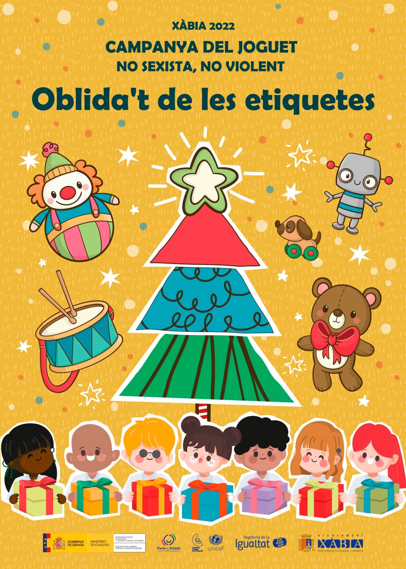 Cartel de la campaña navideña en Xàbia