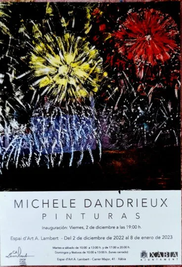 Cartel de la exposición de Michele Dandrieux
