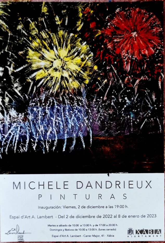 Imagen: Cartel de la exposición de Michele Dandrieux