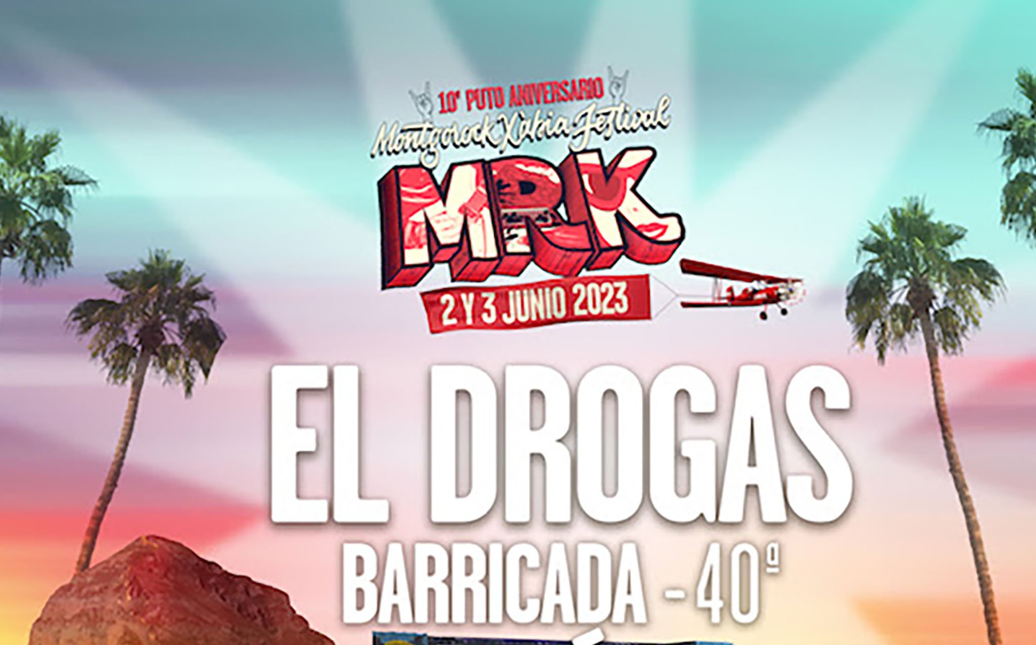 Cartel definitivo del Montgorock Xàbia Festival en 2023