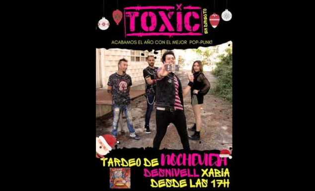 Imagen: Cartel del concierto de Toxic en Nochevieja