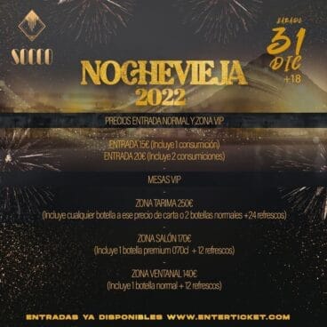 Compra ya tu entrada de Nochevieja en Socco Jávea