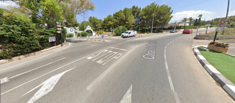 Cruce con calle Esparta que proponen eliminar