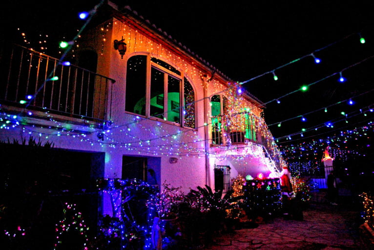 Iluminación navideña en una casa de Xàbia (10)