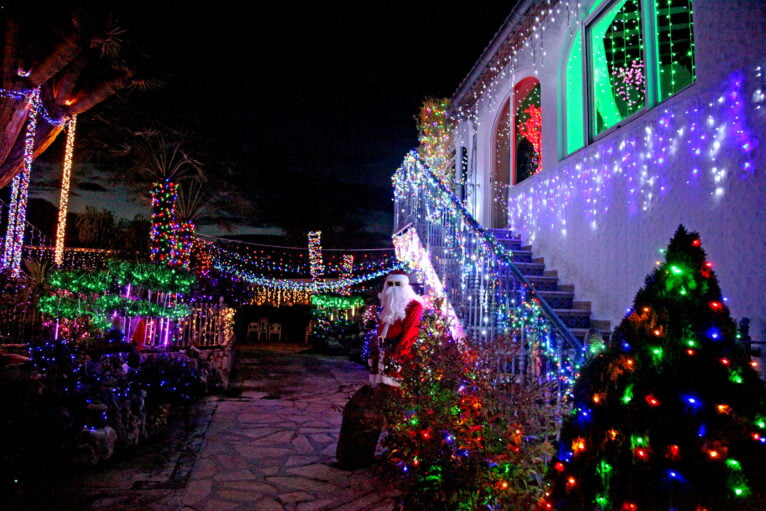 Iluminación navideña en una casa de Xàbia (14)
