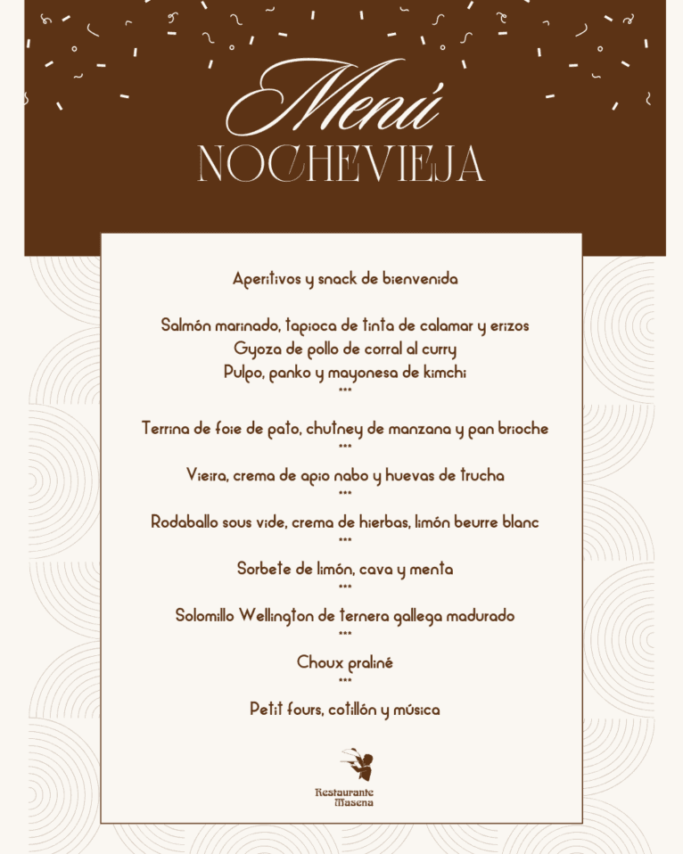 Menú de Nochevieja con Masena