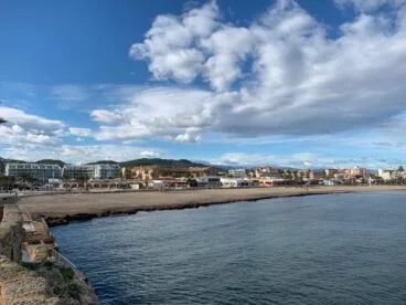Parte sur de la playa del Arenal