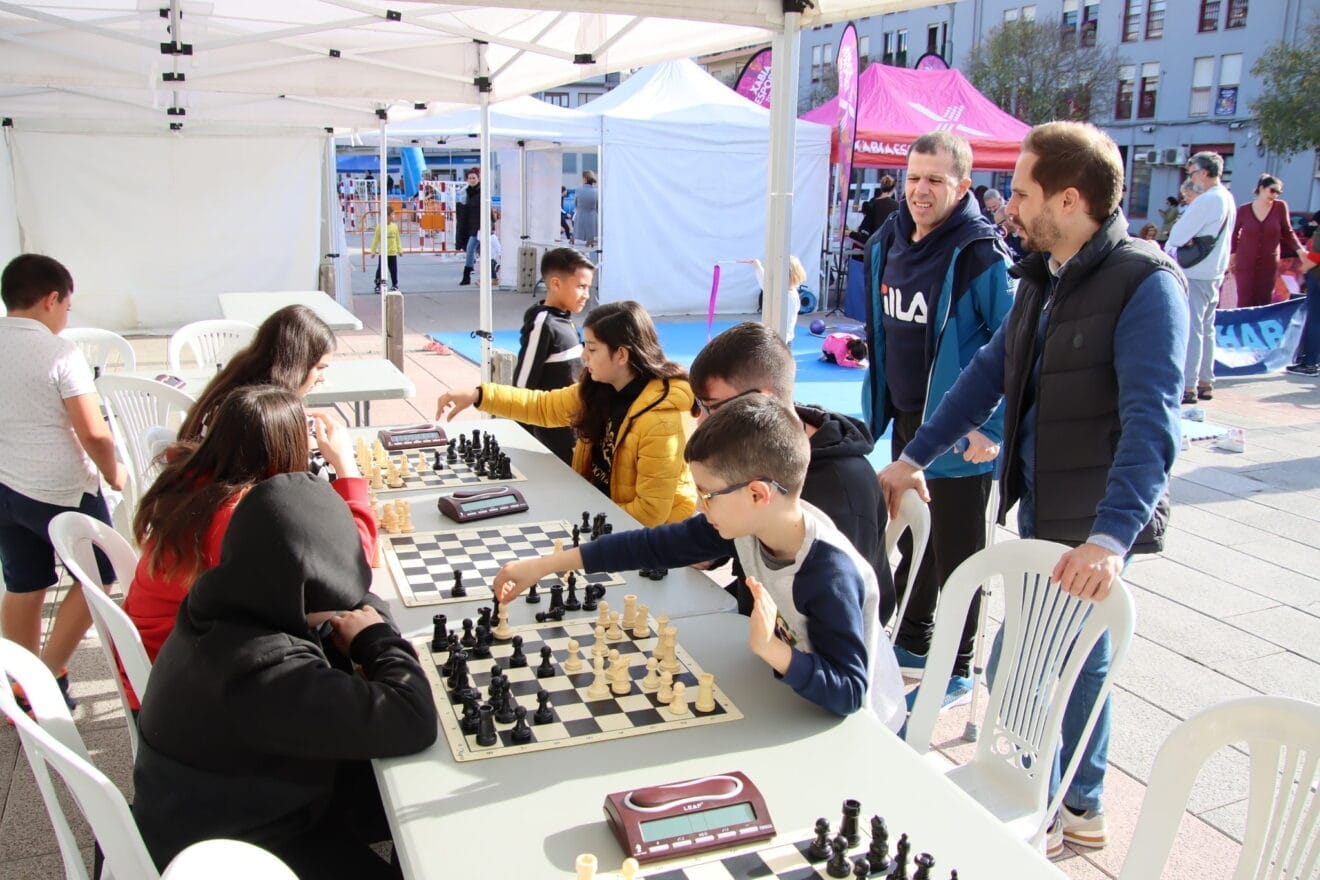 Stand de escacs en el Nadal Jove Esportiu
