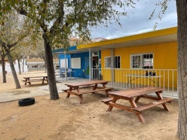 Zona de aulas barracones del CEIP Graüll