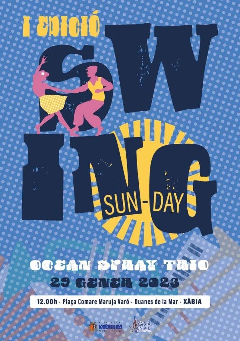 Cartel del primer concierto del Festival de Swing Xàbia