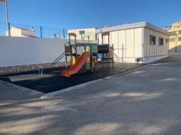 Espacio donde se ubicaba la piscina del antiguo colegio Vicente Tena
