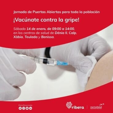 Jornada de puertas abiertas para la vacunación de la gripe