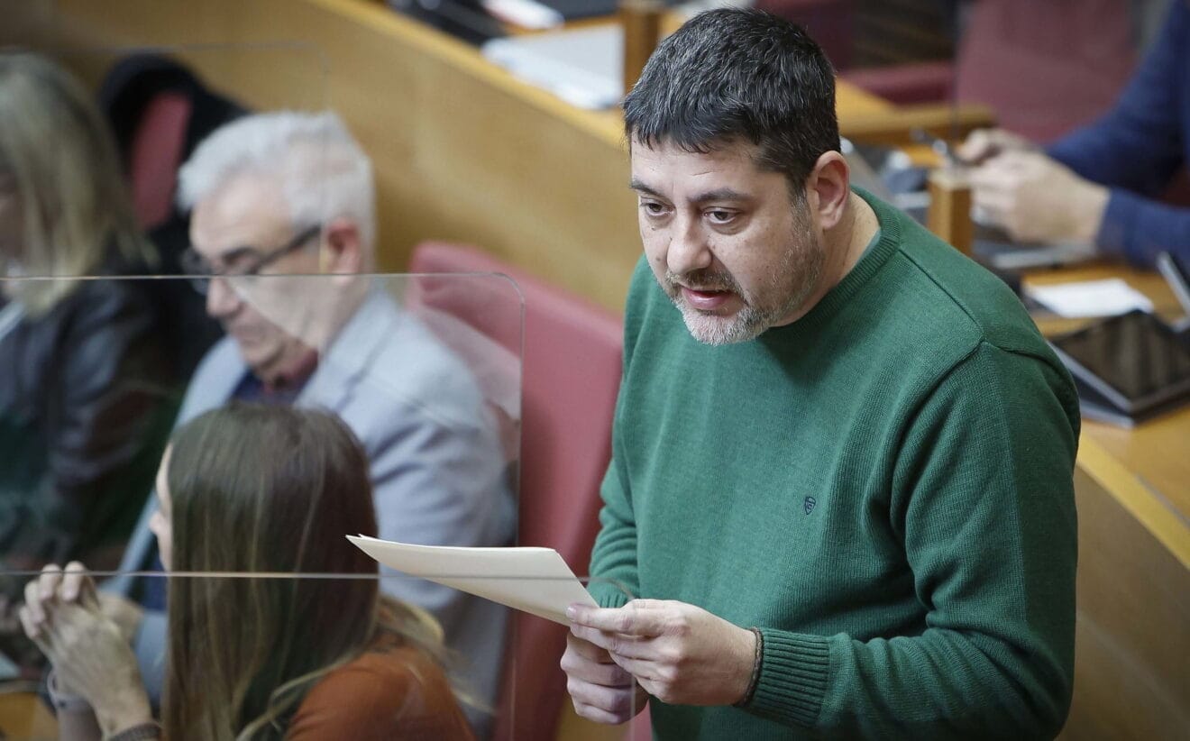 Josep Nadal, diputado de Compromís en les Corts Valencianes, en su intervención de hoy