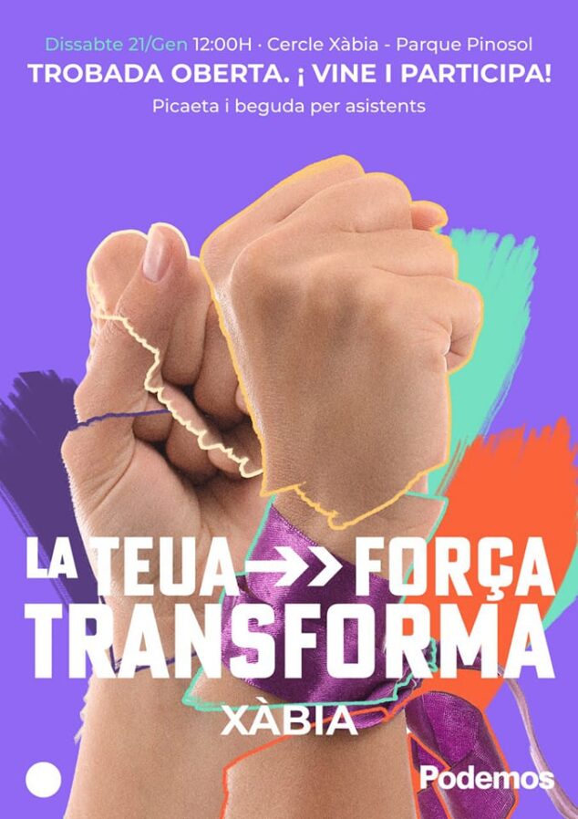 Imagen: Presentación candidato y programa Podemos Xàbia