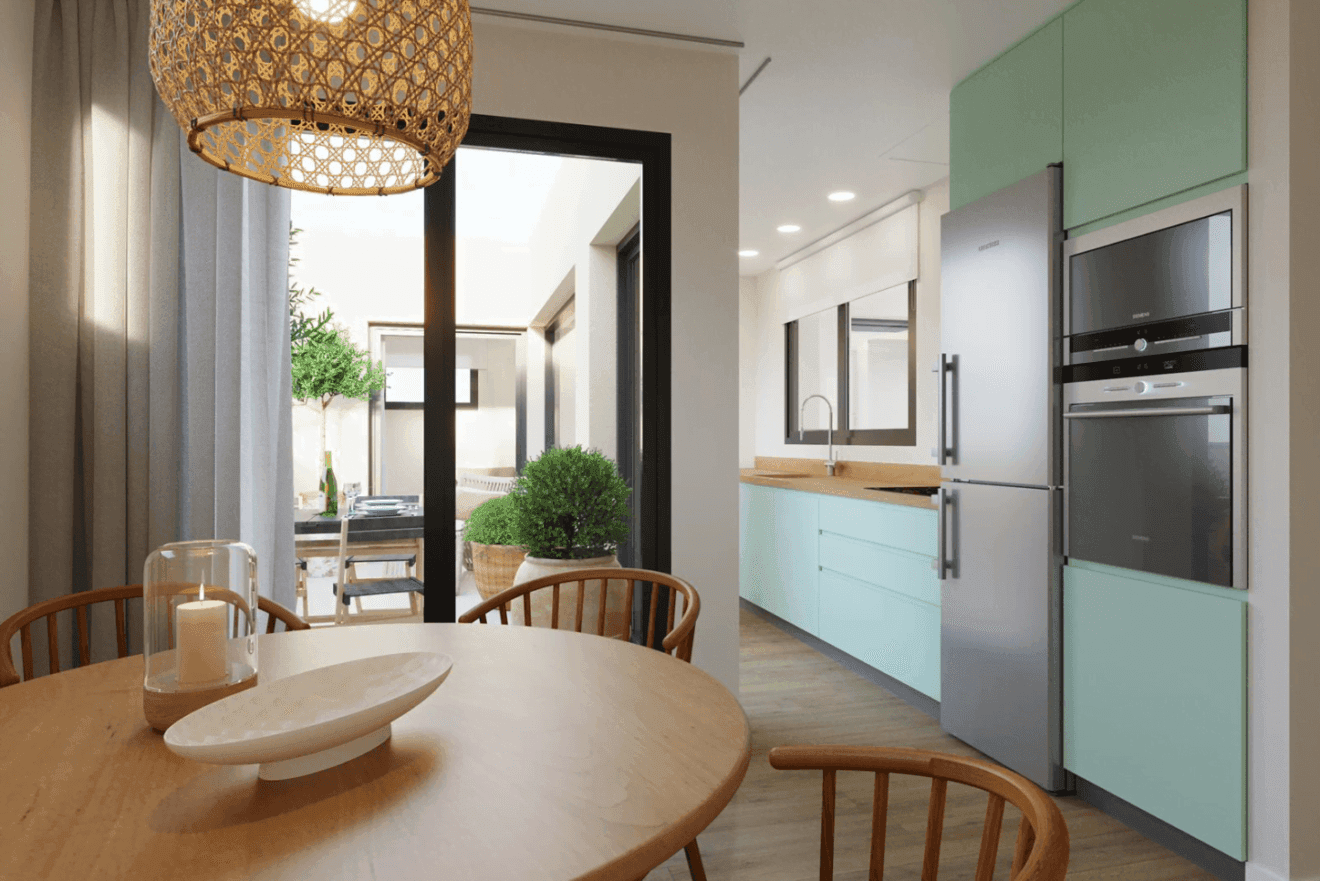 Proyecto de vivienda muy luminosa construida sobre la parcela