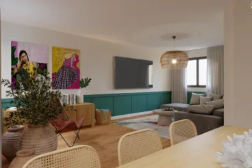 Proyecto del salón-comedor de la vivienda