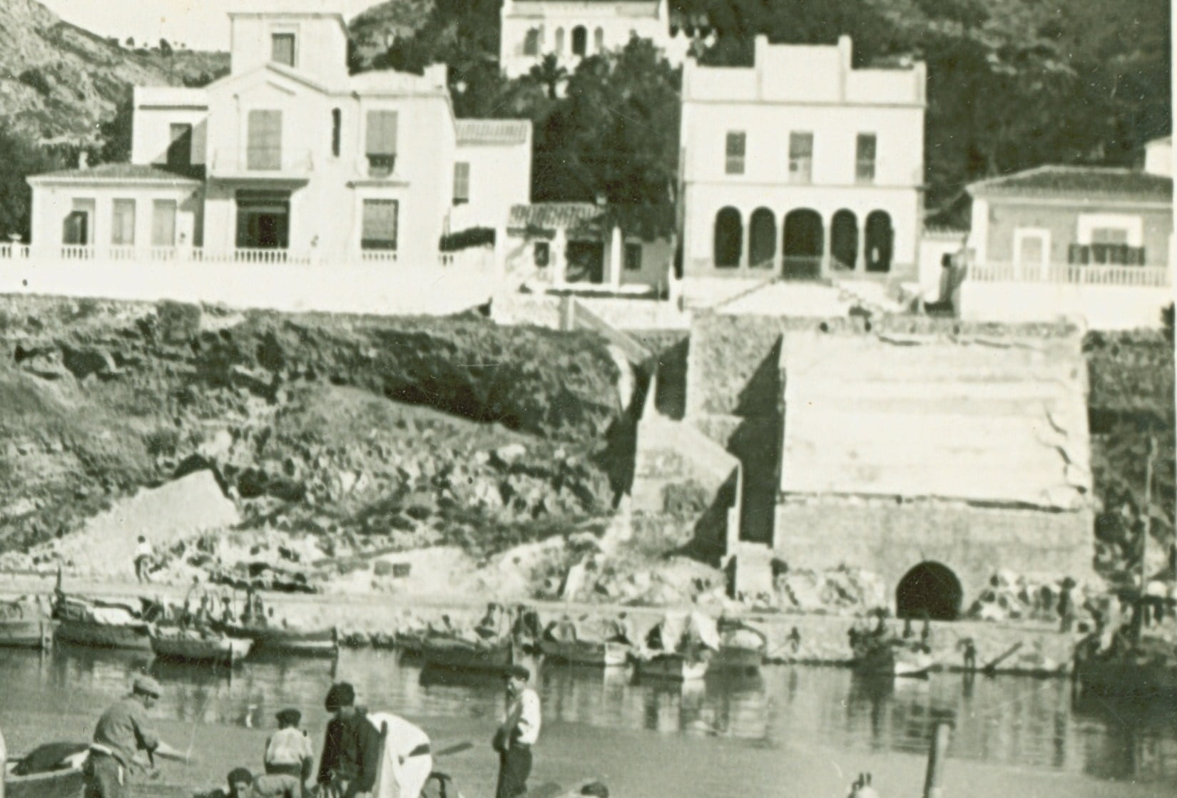 Refugio en el Puerto de Xàbia. Foto de los años 50