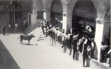 Bous al carrer en la Plaça de Baix (archivo). Foto Xàbia Meravellosa