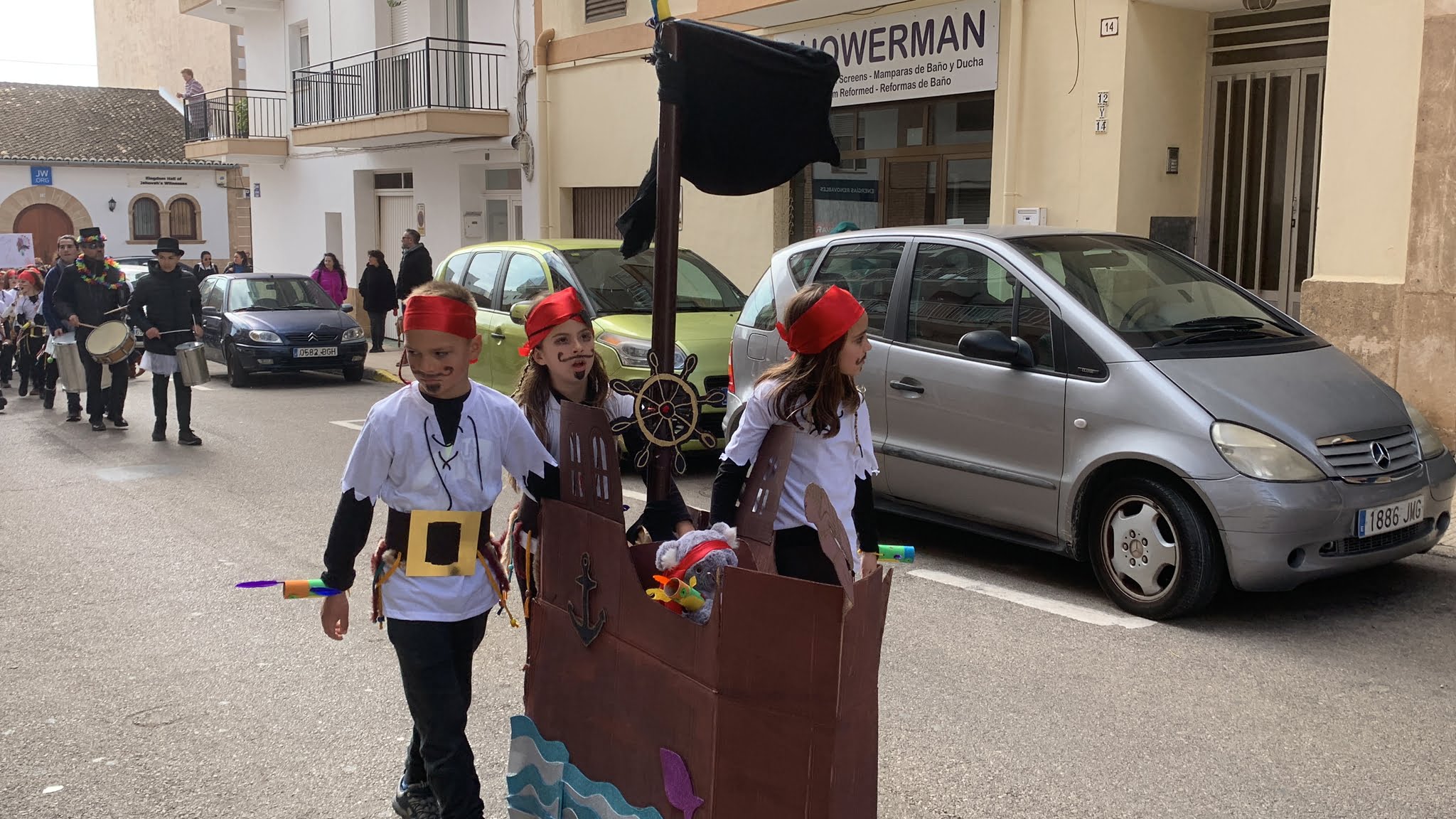 Barco pirata en el Carnaval CEIP Trenc d’Alba