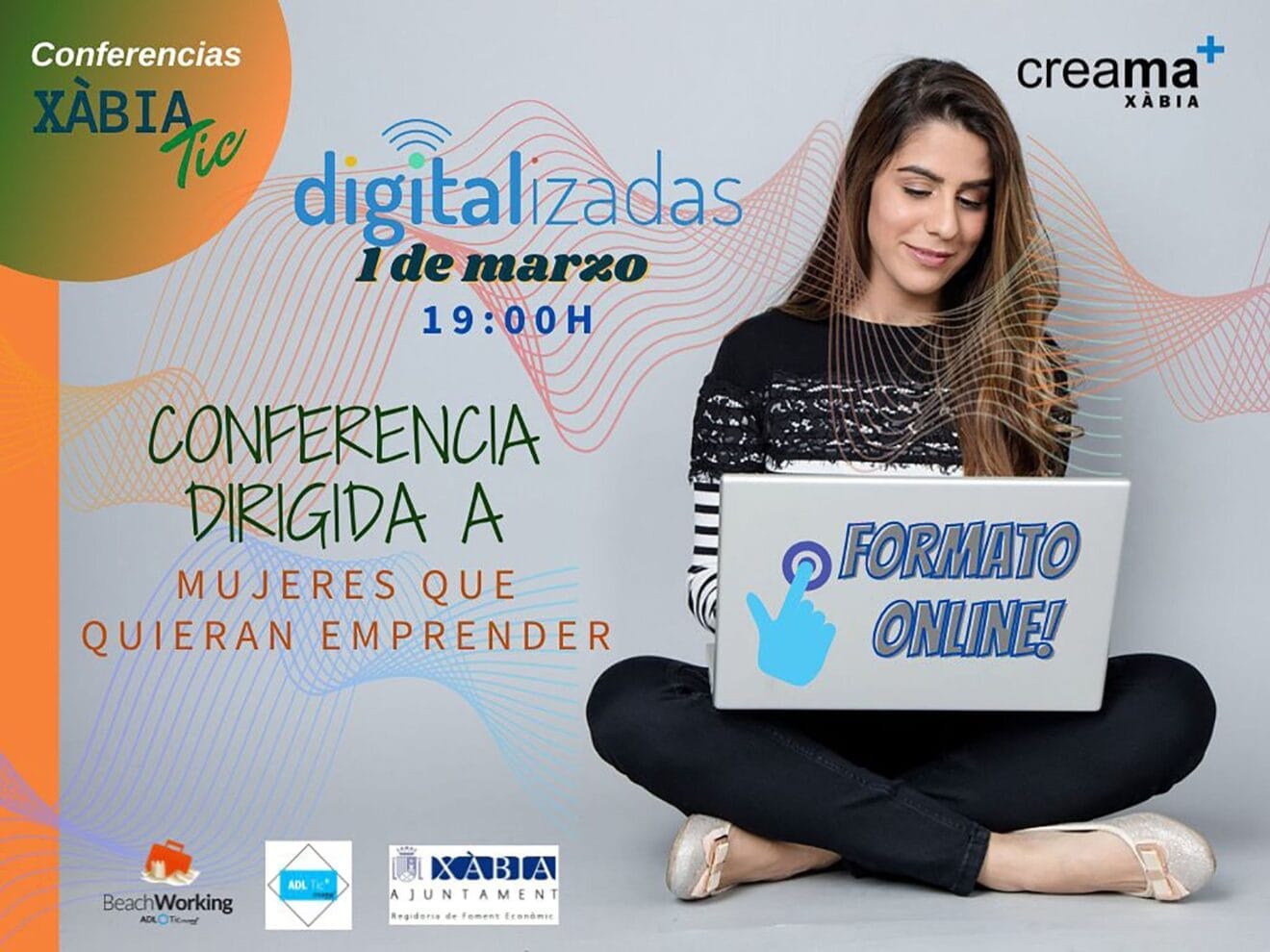 Cartel de la conferencia de Creama Xàbia