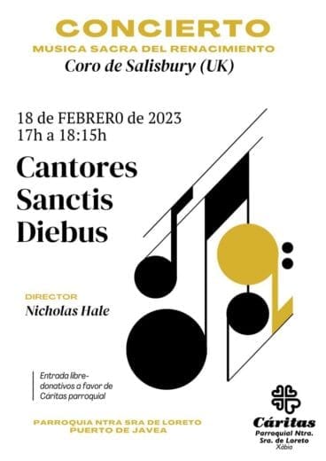 Cartel del Concierto Solidario de Cantores Sanctis