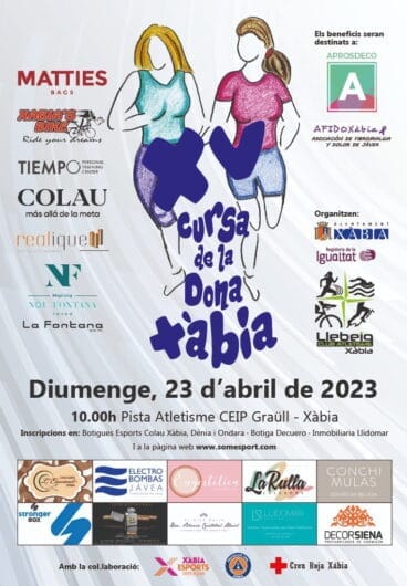 Cartel de la Cursa de la Dona Xàbia 2023