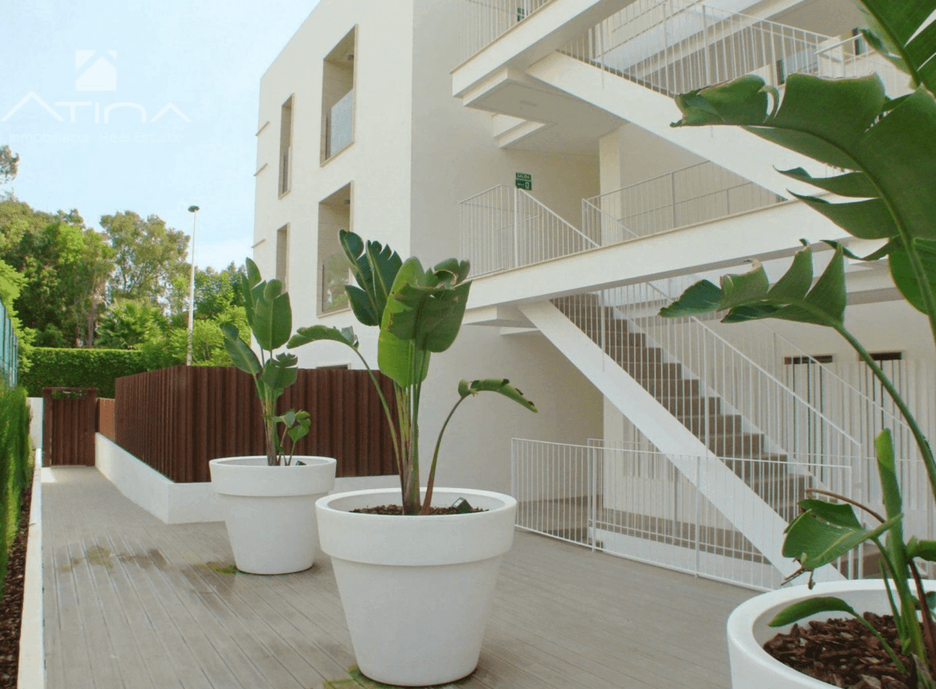 Fachada lateral del apartamento