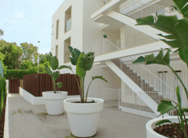 Fachada lateral del apartamento