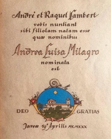 Nominación de Milago Lambert