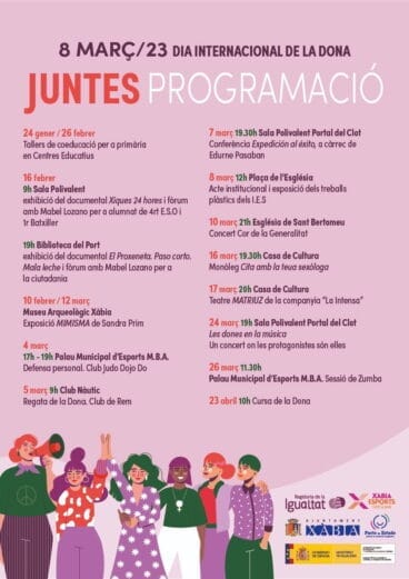 Programación por el 8M-Día de la Mujer Xàbia