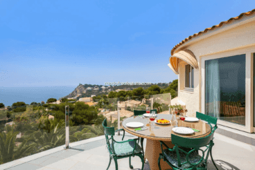 Terraza para comer con vistas