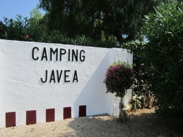 Cartel del Camping Jávea
