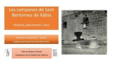 Charla sobre la historia de las campanas de la Iglesia de Xàbia
