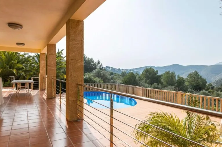 Gran terraza antideslizante