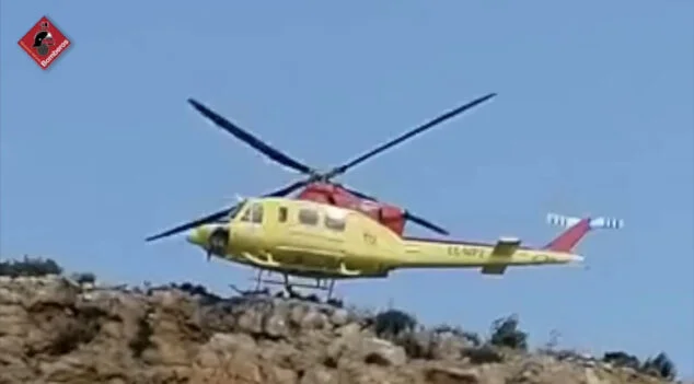 Imagen: Helicoptero de rescate de Bomberos (archivo)