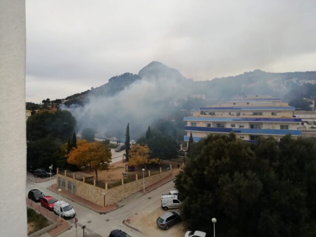 Immagine: incendio in una pineta a Xàbia | Foto MJ Ferrer